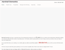 Tablet Screenshot of marshalldomestics.net